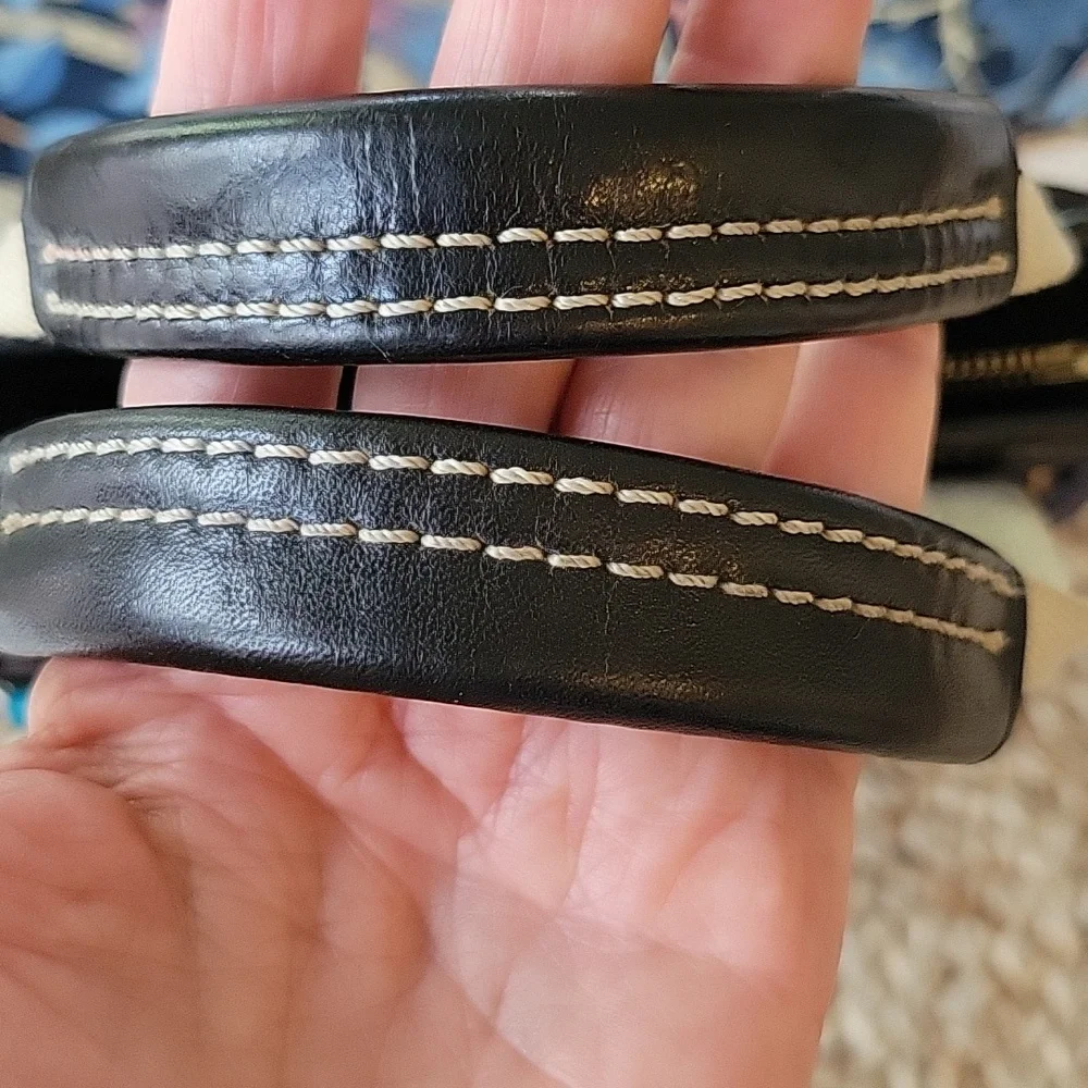 Coach Hampton Mini Nylon Shopper Tote Leather Dark Brown Leather Trim - Picture 3 of 16